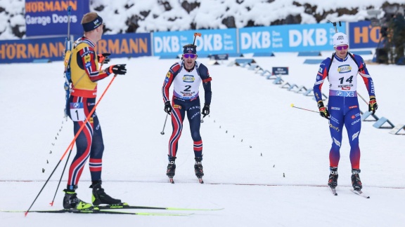 Sportschau Wintersport - Bö Und Jacquelin über Das Rennen In Ruhpolding