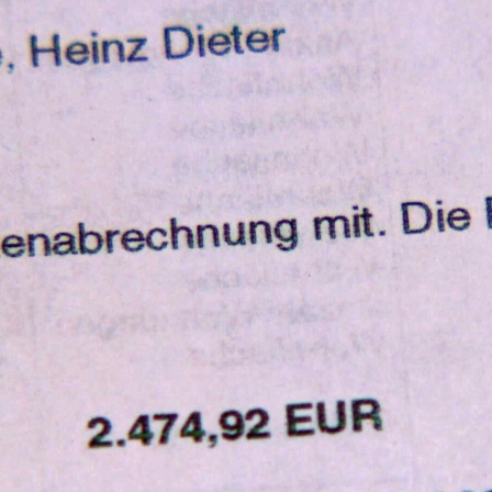 Eine Rechnung des Fernwärme-Kunden Heinz Dieter Radtke.