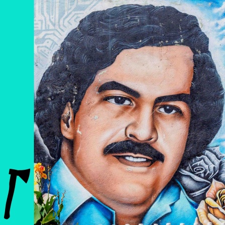 Wandmalerei von Pablo Escobar in El Barrio Pablo.