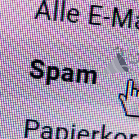 Das Spam-Postfach wird gefeiert