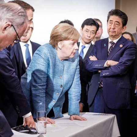 Merkel spricht am zweiten Tag des G7-Gipfels mit Trump