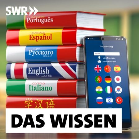 Verschiedene Wörterbücher, daneben ein Handy mit verschiedenen Apps zum Sprachenlernen: Chinesisch, Spanisch, Türkisch: Erwachsene tun sich beim Fremdsprachen-Lernen schwerer als Kinder. Doch es geht: Entscheidend ist die Motivation.