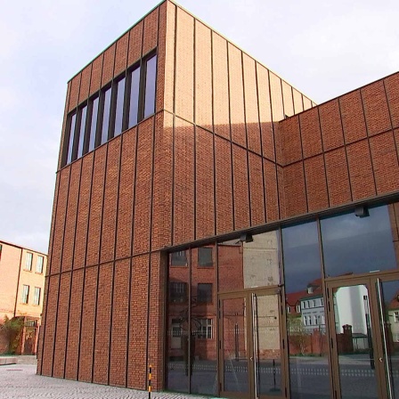 Außenaufnahme des Gebäudes der Kulturweberei Finsterwalde