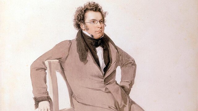 Franz Schubert (Ausschnitt aus einem Aquarell von Wilhelm August Rieder, 1825)