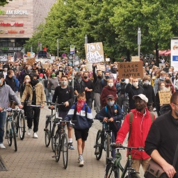 Demo gegen Rassismus in Leipzig