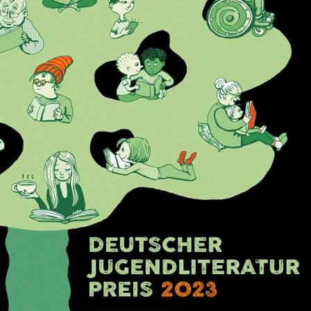 Plakat des Deutschen Jugendliteraturpreises 2023