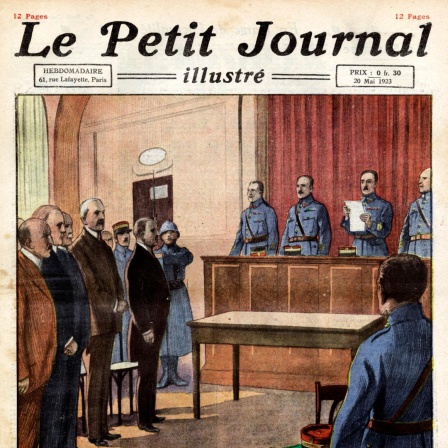 Prozess gegen Gustav Krupp von Bohlen und Halbach und Krupp-Manager ab Mai 1923 vor einem französischen Militär-Tribunal. Aufmacher der Zeitschrift "Petit Journal" vom 20. Mai 1923