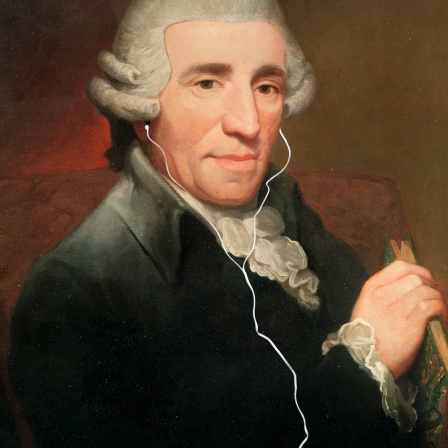 Joseph Haydn mit Kopfhörern