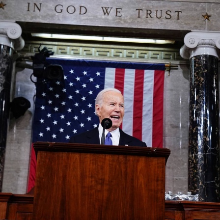 Präsident Joe Biden hält im Capitol die Rede zur Lage der Nation. 