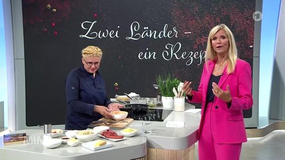 Mittagsmagazin - Kochen Mit Lisa Angermann: Pala?inke-torte Mit Krainer Wurst, Ajvar-frischkäse, Sauerkraut Und Bergkäse