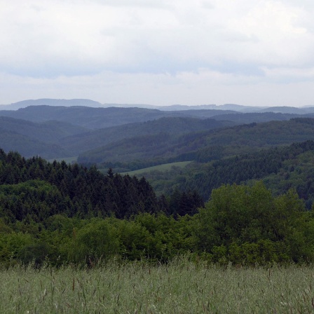 Berglandschaft im Bergischen Land bei Bielstein