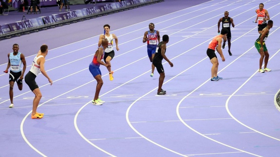 Sportschau Olympia 2024 - Leichtathletik - Das Finale Der 4x400m-staffel Der Männer