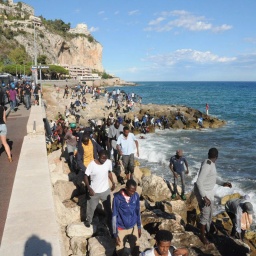 Migranten und Flüchtlinge in Ventigmiglia