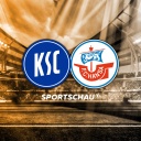 Logo Karlsruher SC gegen Hansa Rostock