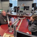 Elena Pelzer und Dirk Hentze im Sachsenradio-Studio im Interview
