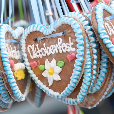 Lebkuchenherzen von einem Oktoberfest