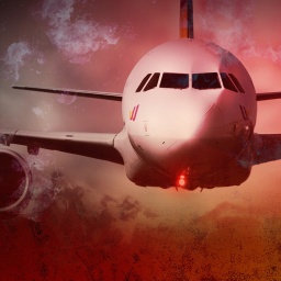 Front-Ansicht eines Germanwings-Flugzeuges