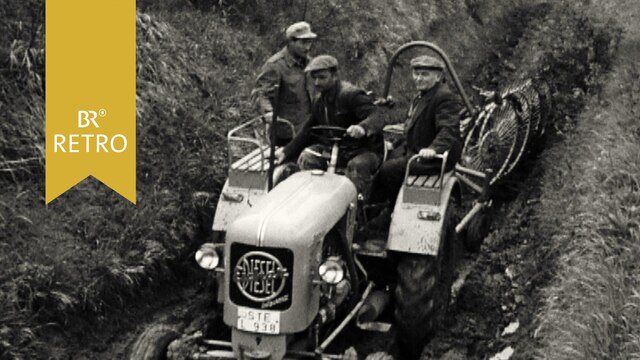 Männer auf Traktor | Bild: BR Archiv