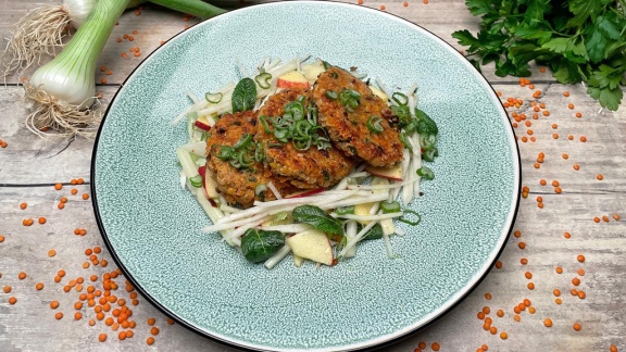 Ard-buffet - Pilzfrikadellen Mit Apfel-kohlrabi-salat