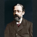 Der tschechische Kompponist Friedrich Smetana, digital kolorierte Aufnahme.