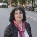 Die Regisseurin und Autorin Freya Klier in der Oderbergestrasse in Berlin Prenzlauer Berg