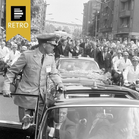 John F. Kennedy Fahrt durch Berlin