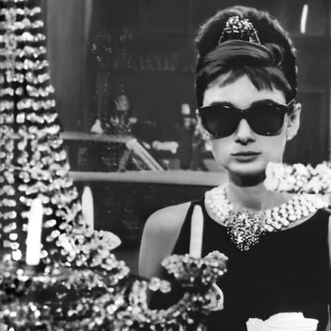 Audrey Hepburn in dem Spielfilm "Frühstück bei Tiffany"