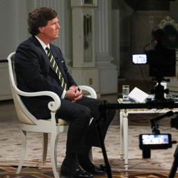 Der russische Präsident Wladimir Putin gibt dem US-Journalisten Tucker Carlson ein Interview, 06.02.2024. 