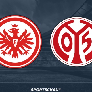 Logo Eintracht Frankfurt gegen 1. FSV Mainz 05