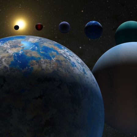 Die Illustration zeigt verschiedene Arten von Exoplaneten. Rund 30 Jahre nach dem ersten Nachweis eines Exoplaneten hat die US-Raumfahrtagentur Nasa mittlerweile mehr als 5000 Exemplare registriert. 