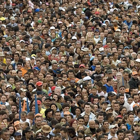 Viele Menschen in Sao Paulo, 2008