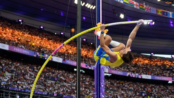 Sportschau Olympia 2024 - Weltrekord Im Stabhochsprung - Armand Duplantis überfliegt Die 6,25 Meter