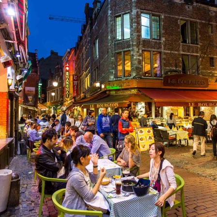 Altstadtgassen unweit des Grand Place in Brüssel