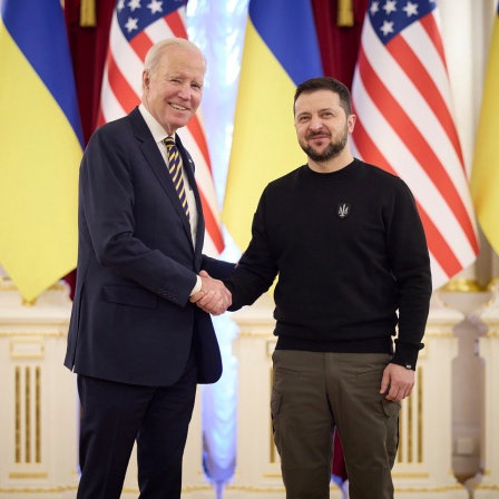 Joe Biden und Präsident Selenskyj in Kiew