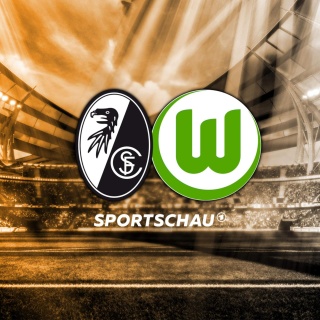 Logo SC Freiburg gegen VfL Wolfsburg