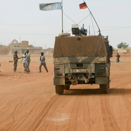 Bundeswehrfahrzeug in Mali