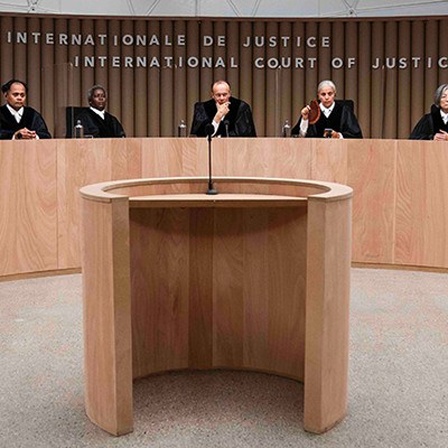 In dem Film Ökozid leiten fünf Richter und Richterinnen am Internationalen Gerichtshof die Klage gegen Deutschland.
