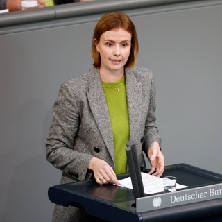 FDP-Politikerin Gyde Jensen spricht im September 2022 im Deutschen Bundestag.
