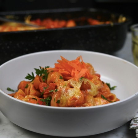 One-Pot-Pasta aus dem Backofen