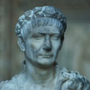 Büste des Trajan mit Eichenkranz und Aegis. - Skulptur, römisch, um 100/110