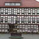 Außenansicht Hotel Weißer Hirsch in Wernigerode.
