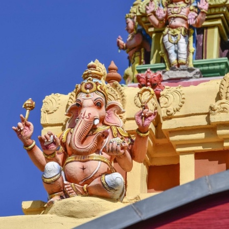 Ganesha, Hindustischer Sri Mayurapathy Murugan Tempel, Blaschkoallee, Britz, Neukölln.