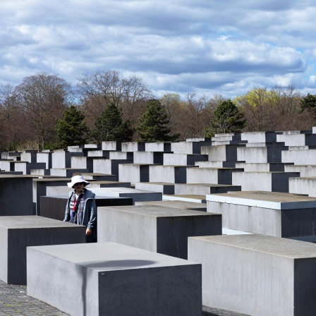 Holocaust-Mahnmal in Berlin (Foto vom 08.04.2025).