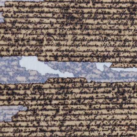 Ein stark beschädigtes Schriftstück aus dem Dänisch-Hallischen Archiv liegt in den Franckeschen Stiftungen