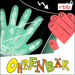 Bunte Zeichnung: eine grüne und eine rote Hand, drumherum kleine Blitze (Quelle: rbb/OHRENBÄR/Stephanie Brittnacher)