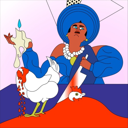 Illustration zur Hörspielserie "Die Erschöpften".