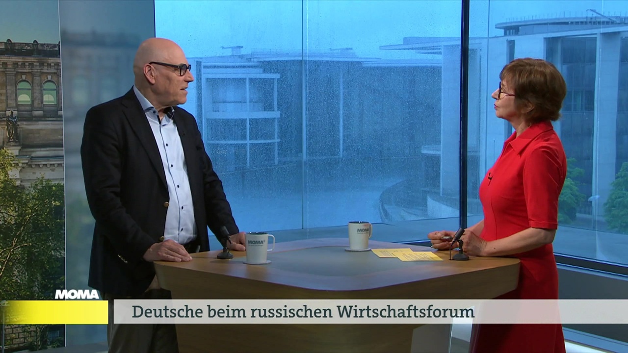 Morgenmagazin: AfD-Politiker und deutsche Unternehmer beim St. Petersburger Wirtschaftsforum