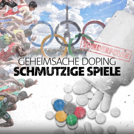 Eine Collage des Eiffelturms mit Sprintern und Dopingmitteln und den Olympischen Ringen (Quelle: imago/WDR)