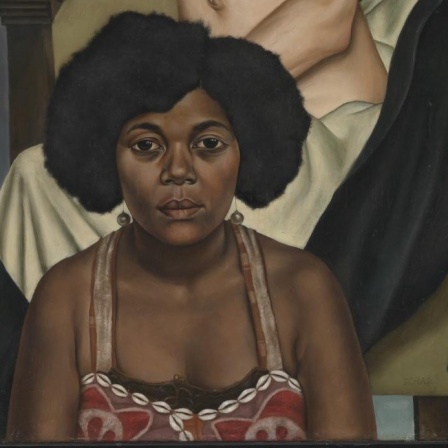 Porträt einer schwarzen Frau mit einem weißen Mann.