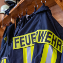 Kleidung und Ausrüstung der Freiwilligen Feuerwehr in Döllen in der Priegnitz.